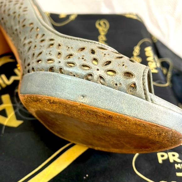 Prada Peep Toes 3” Heels Size EU 36=US 6 - Picture 10 of 10